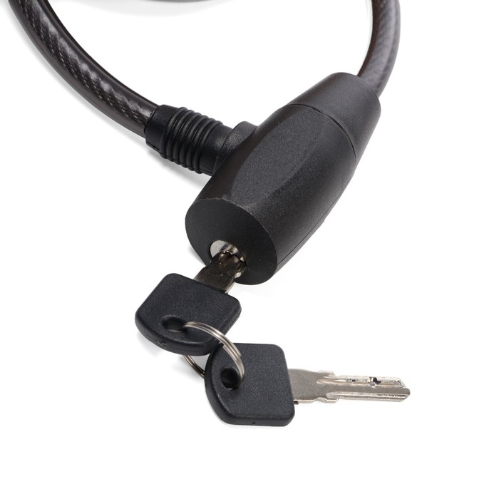 Замок навесной велосипедный LOCKLAND, 10х1000 мм, перфорированный ключ с пластиковой ручкой Замок навесной велосипедный LOCKLAND, 10х1000 мм, перфорированный ключ с пластиковой ручкой