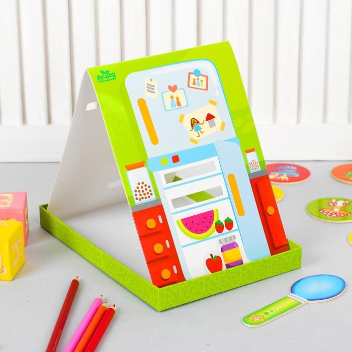 Развивающая игра &laquo;Накорми меня&raquo; (2 основы+ ложка+ 24 элемента)