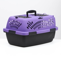 Переноска для животных с металлической дверью, 49 х 32 х 27, Фиолетовая Переноска для животных с металлической дверью, 49 х 32 х 27, Фиолетовая