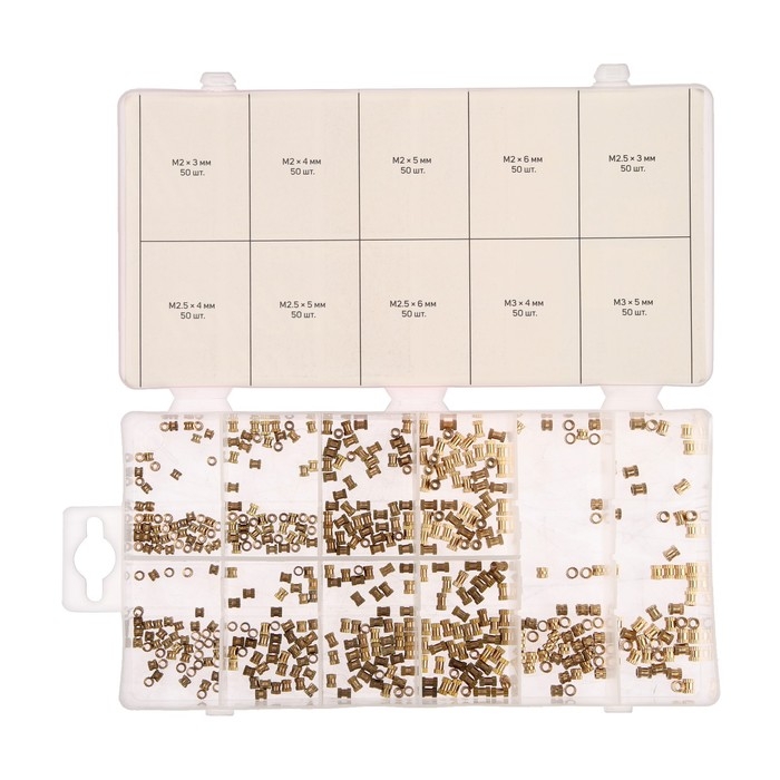 Набор латунных гаек с накаткой ТУНДРА krep, предметов 500 предметов Набор латунных гаек с накаткой ТУНДРА krep, предметов 500 предметов