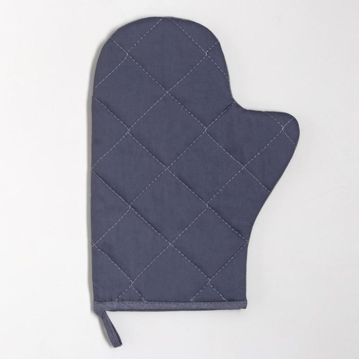 Набор кухонный &laquo;Счастье&raquo; варежка-прихватка 20х28см, прихватка 19х19см,100% хл