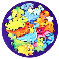 Головоломка «Дино», контур подсказка Головоломка «Дино», контур подсказка