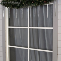 Гирлянда «Сосульки рифленые» 2.5 × 0.3 м, IP65, прозрачная нить, 192 LED, свечение белое с эффектом стекания, 12 В Гирлянда «Сосульки рифленые» 2.5 × 0.3 м, IP65, прозрачная нить, 192 LED, свечение белое с эффектом стекания, 12 В