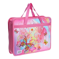 Папка с ручками пластиковая А4, 37 х 22 х 5 см "Фантазия" Папка с ручками пластиковая А4, 37 х 22 х 5 см "Фантазия"