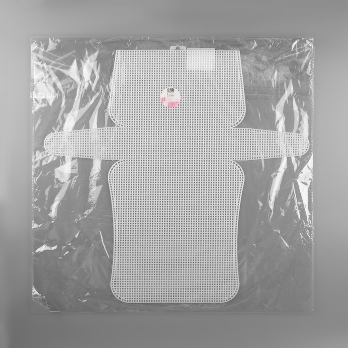 Канва-основа для вышивания сумки, пластиковая, 47 × 45 см, 2 × 2 мм, цвет белый Канва-основа для вышивания сумки, пластиковая, 47 × 45 см, 2 × 2 мм, цвет белый