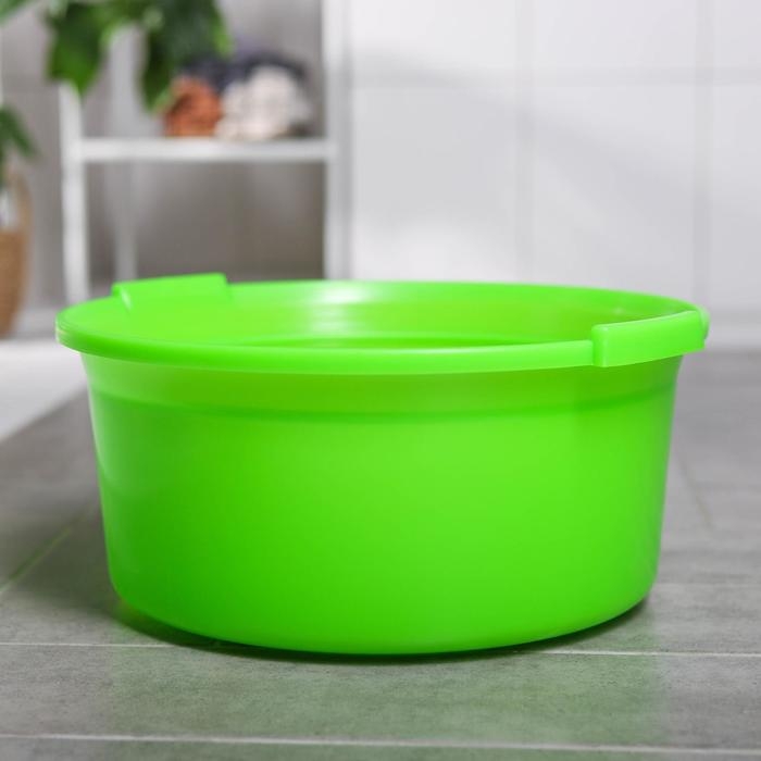Таз пластиковый круглый, 15 л, цвет микс Таз пластиковый круглый, 15 л, цвет микс