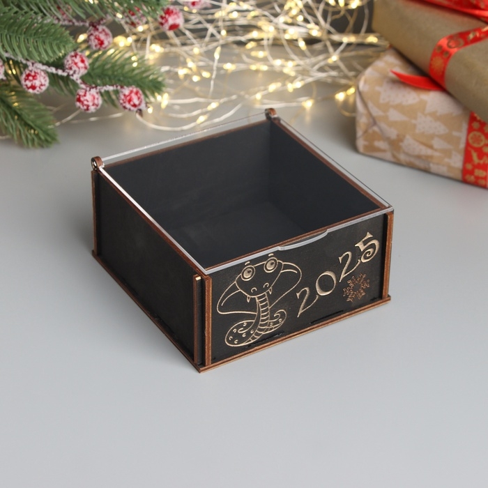 Новогодняя шкатулка Новогодняя шкатулка "Кобрачка" 6х12х12 см