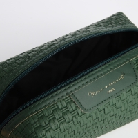 Косметичка на молнии, цвет зелёный Косметичка на молнии, цвет зелёный