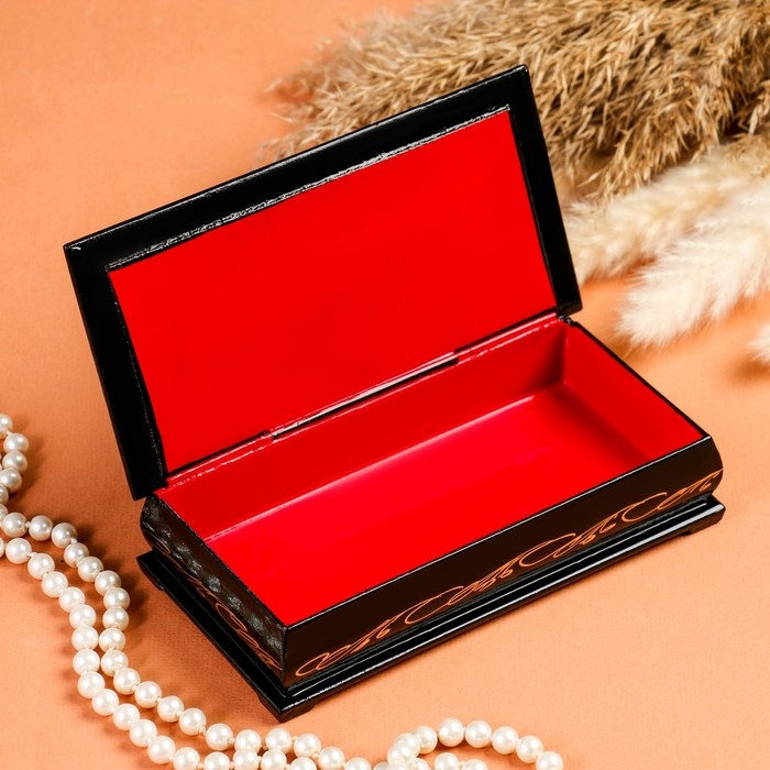 Шкатулка - купюрница &laquo;Ангел с лейкой&raquo;, 8,5&times;17  см, лаковая миниатюра