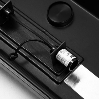 Аквариум "Панорамный" с крышкой, 60 литров, 64 х 26,2 х 36 см, чёрный