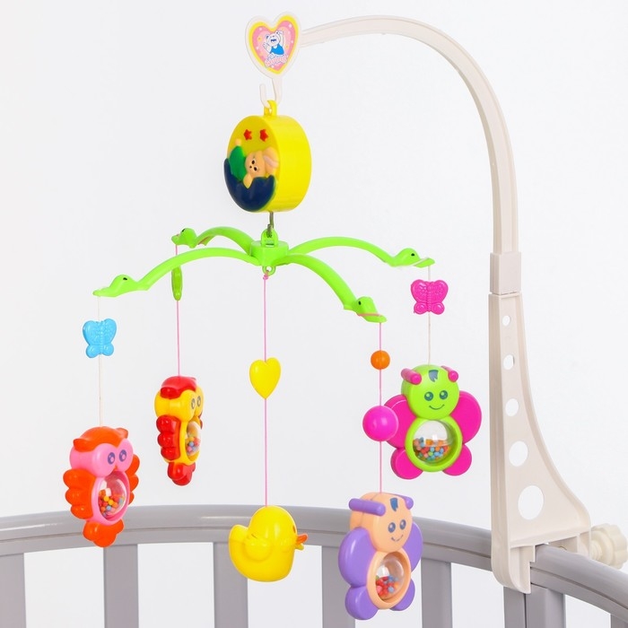 Мобиль музыкальный на кроватку &laquo;Милый малыш. Совы&raquo;, заводной, Крошка Я