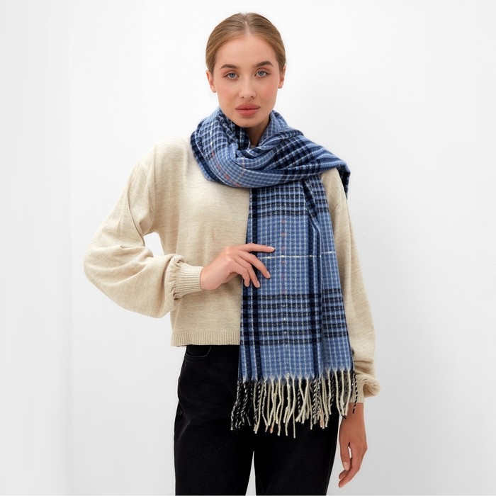 Шарф зимний объемный с кистями MINAKU 63*180 + 10 см Шарф зимний объемный с кистями MINAKU 63*180 + 10 см