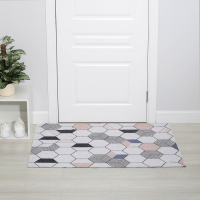 Коврик придверный грязезащитный Доляна &laquo;Соты&raquo;, вырезной, 80&times;120 см