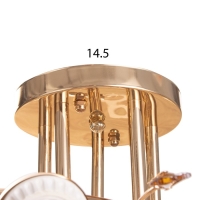 Люстра "Бэлл" бп 5х40Вт Е27 Золото МОДЕЛЬ: 2612356 Люстра "Бэлл" бп 5х40Вт Е27 Золото МОДЕЛЬ: 2612356