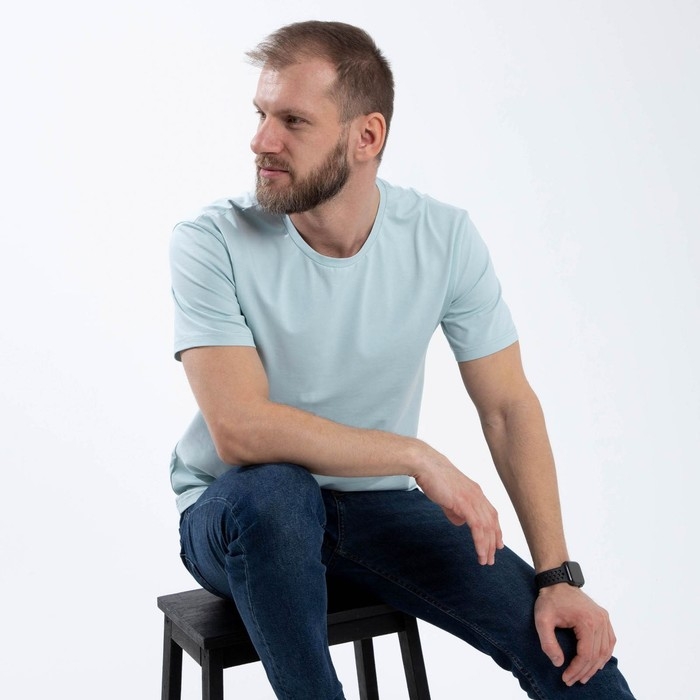 Футболка SL by KAFTAN Футболка SL by KAFTAN "basic", 48, небесный