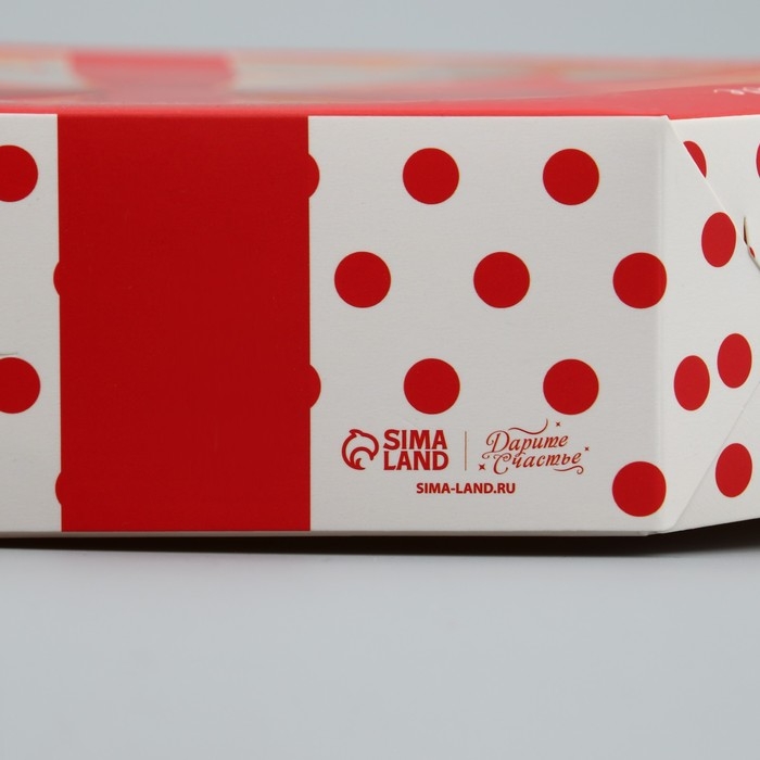 Коробка кондитерская складная, упаковка &laquo;Бантик&raquo;, 29 х 29 х 5 см