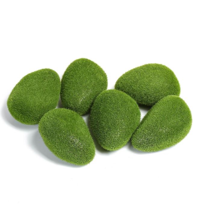 Мох искусственный &laquo;Камни&raquo;, набор 6 шт., Greengo