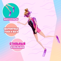 Кукла-модель шарнирная «Ксения аквалангист» с аксессуарами Кукла-модель шарнирная «Ксения аквалангист» с аксессуарами