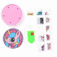 Ночник своими руками. Алмазная мозаика для детей с полным заполнением на ночнике «Единорожка», 15 х 15 см Ночник своими руками. Алмазная мозаика для детей с полным заполнением на ночнике «Единорожка», 15 х 15 см