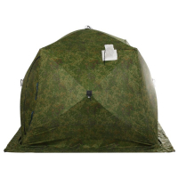 Палатка зимняя &laquo;СТЭК&raquo; КУБ 4-местная, трёхслойная, цвет камуфляж ДМ