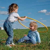 Обруч, диаметр 70 см, цвет жёлтый Обруч, диаметр 70 см, цвет жёлтый