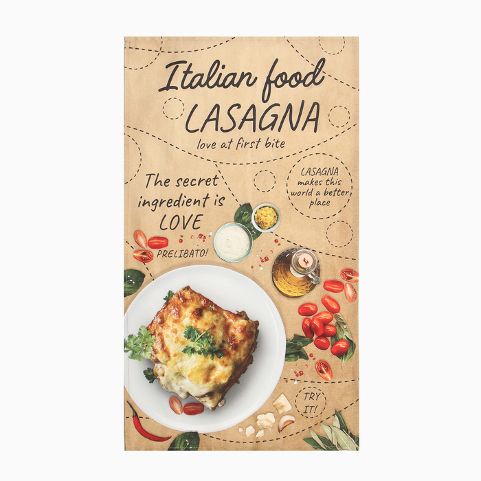 Набор полотенец "Этель" Italian food 4 шт, 100% хлопок