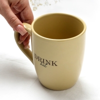 Кружка керамическая &laquo;Стиль&raquo;, 450 мл, цвет бежевый