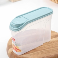 Ёмкость для сыпучих продуктов, 1,5 л, пластик, прозрачная, крышка МИКС Ёмкость для сыпучих продуктов, 1,5 л, пластик, прозрачная, крышка МИКС