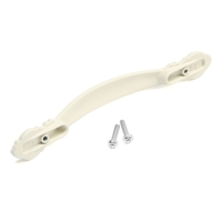 Ручка-скоба РС201, м/о 128 мм, белая, с золотой вставкой Ручка-скоба РС201, м/о 128 мм, белая, с золотой вставкой