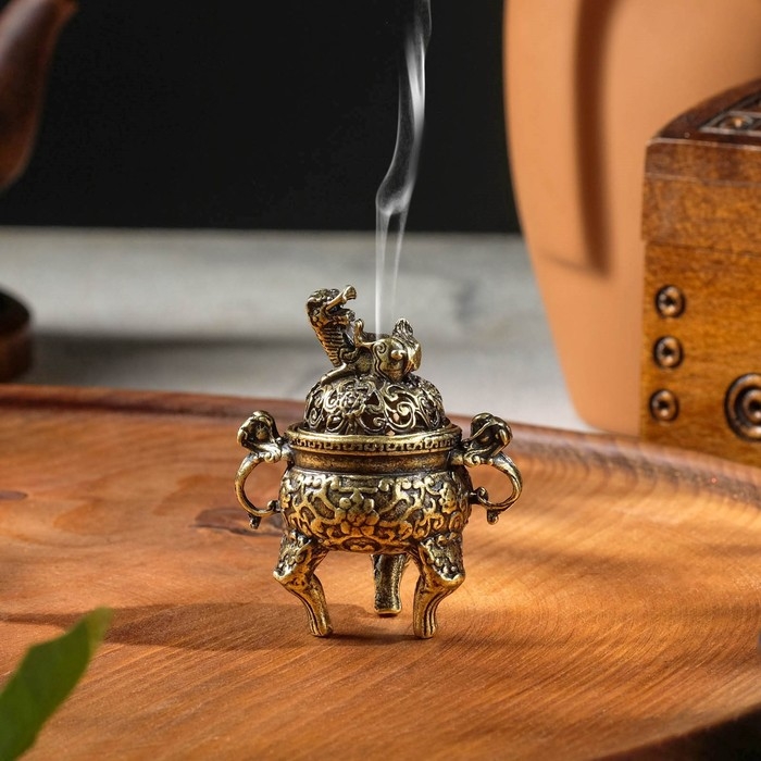 Курильница для благовоний конусов Курильница для благовоний конусов "Затаившийся тигр"