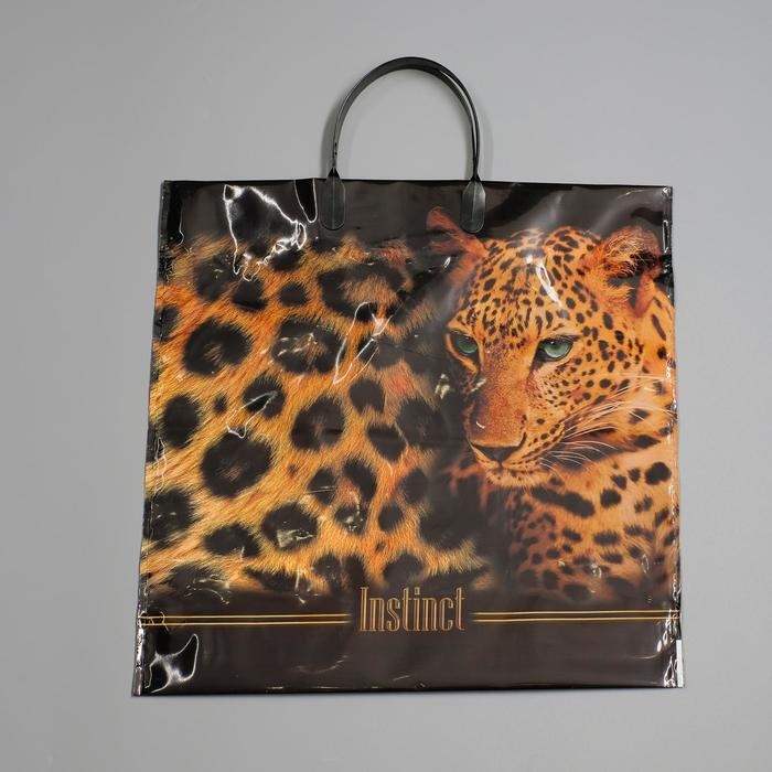 Пакет Пакет "Инстинкт", полиэтиленовый с пластиковой ручкой, 90 мкм, 38 х 35 см