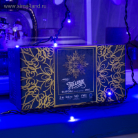 Гирлянда &laquo;Бахрома&raquo; 3 &times; 0.6 м, IP44, УМС, тёмная нить, 160 SMD-LED, свечение синее, 220 В