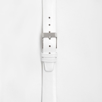 Ремешок для часов, 16 мм, запряжник 75 мм, горт 115 мм, натуральная кожа, белый