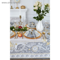 Набор столовый Этель Classic style, скатерть 110х145см +/-3см, салфетки 4 шт Набор столовый Этель Classic style, скатерть 110х145см +/-3см, салфетки 4 шт