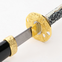 Сувенирное оружие «Катана на подставке», чёрные ножны, рукоятка — под слоновую кость, 108 см Сувенирное оружие «Катана на подставке», чёрные ножны, рукоятка — под слоновую кость, 108 см