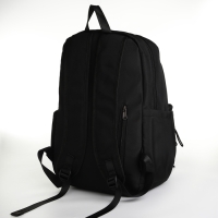 Рюкзак школьный на молнии, 5 карманов, цвет чёрный Рюкзак школьный на молнии, 5 карманов, цвет чёрный