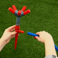 Распылитель 5&minus;лепестковый, штуцер под шланги 1/2" (12 мм) &minus; 5/8" (16 мм) &minus; 3/4" (19 мм), пика, пластик, Greengo