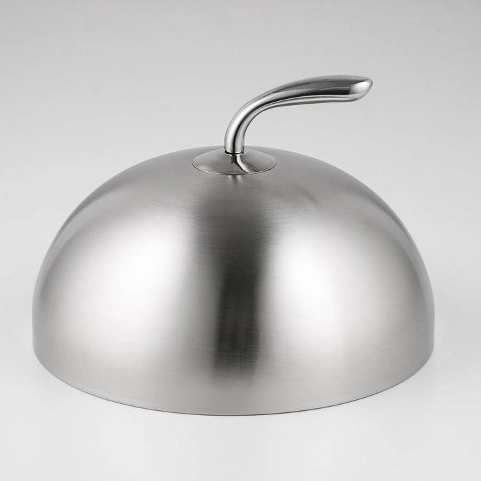 Крышка-Клош из нержавеющей стали, 24&times;24&times;13,5 см, круглая