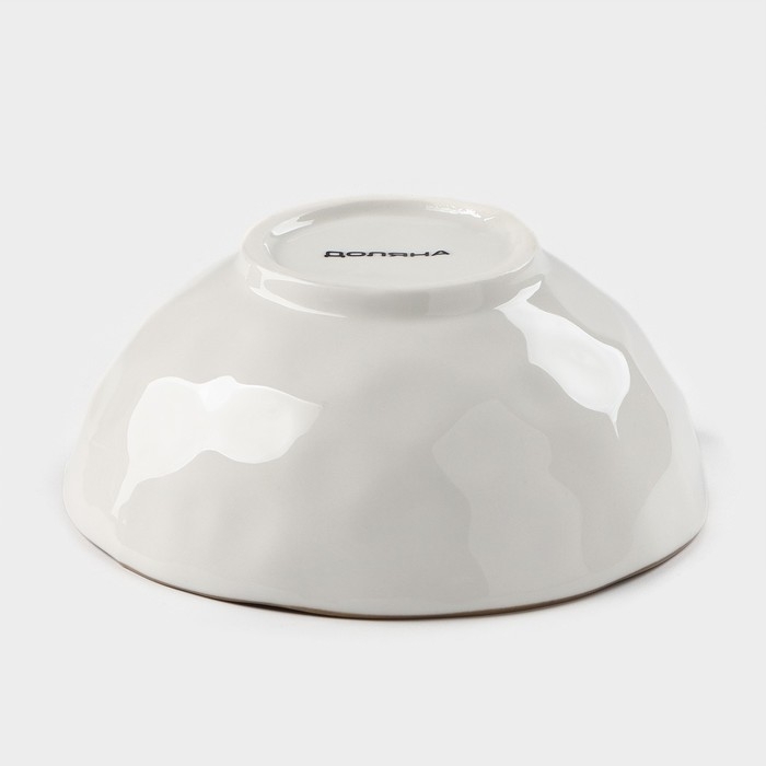 Миска фарфоровая Доляна &laquo;Космос&raquo;, 370 мл, d=13,1 см, цвет красный