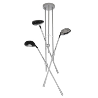 Люстра «3 клюшки» 65 × 75 см, 3 × 10 Вт, алюминий, пластик, свечение тёплое белое Люстра «3 клюшки» 65 × 75 см, 3 × 10 Вт, алюминий, пластик, свечение тёплое белое