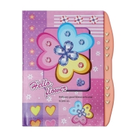 Записная книжка подарочная на замке, А6+, 48 листов, линия "Цветы", МИКС Записная книжка подарочная на замке, А6+, 48 листов, линия "Цветы", МИКС