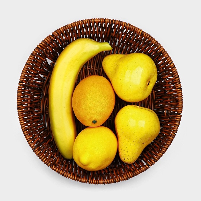 Корзинка для подачи Доляна «Огайо», d=25,5 см, круглая, цвет коричневый Корзинка для подачи Доляна «Огайо», d=25,5 см, круглая, цвет коричневый