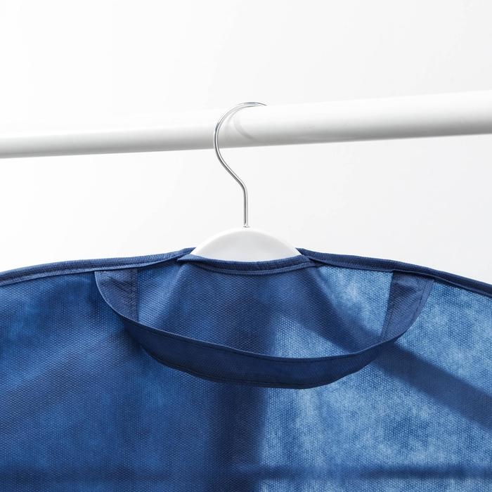 Чехол для одежды, 60&times;120 см, спанбонд, цвет синий