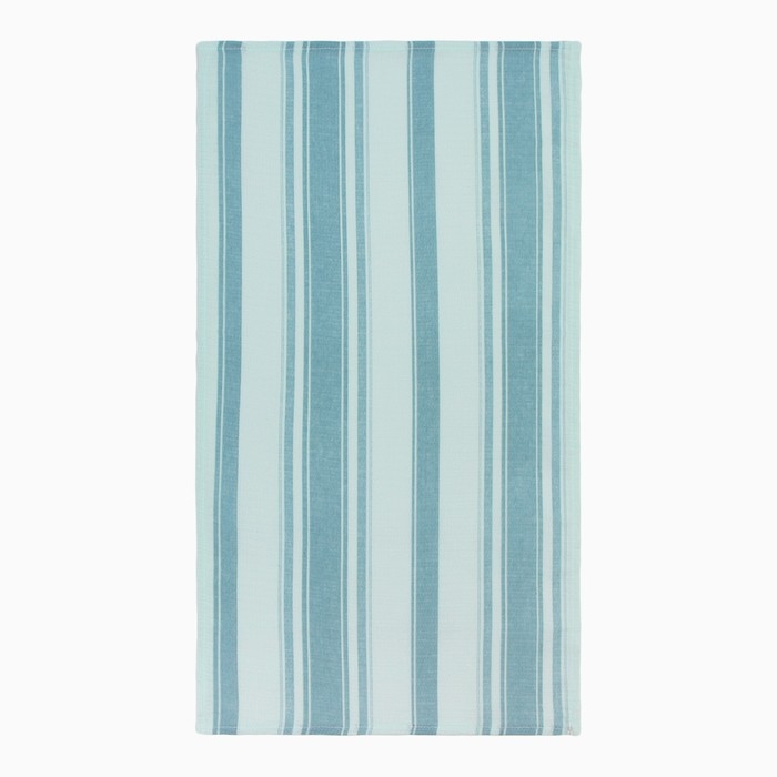 Полотенце вафельное Полоса голубой 35х60см, 120г/м, хл100%