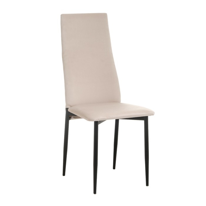 Стул Стул "ВОЛНА", Черный/Велюр крем