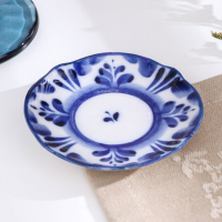 Блюдце «Силуэт», 9х9х1 см, гжель Блюдце «Силуэт», 9х9х1 см, гжель