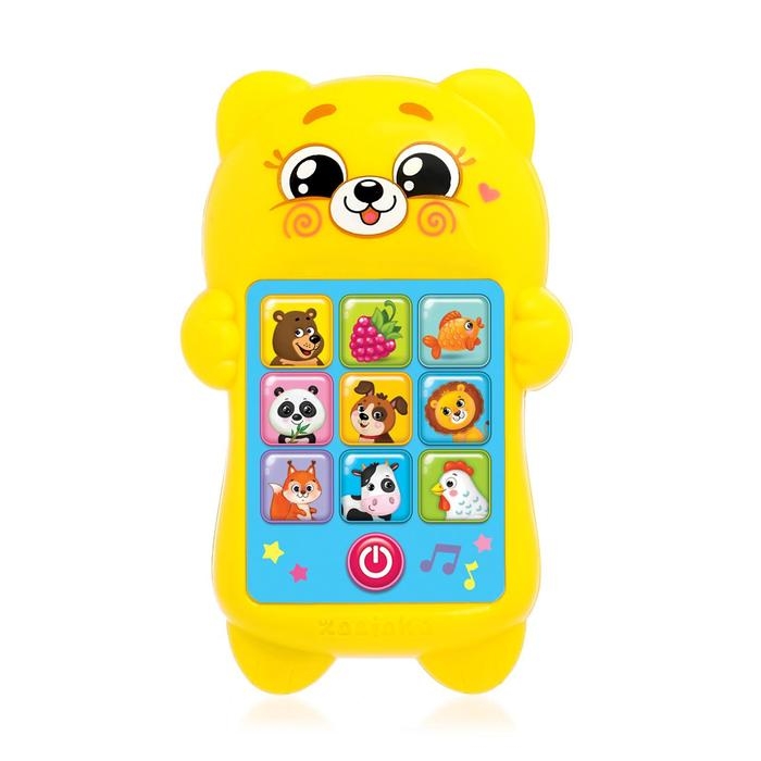 Развивающий музыкальный телефончик «Любимый мишка», звуковые и световые эффекты Развивающий музыкальный телефончик «Любимый мишка», звуковые и световые эффекты