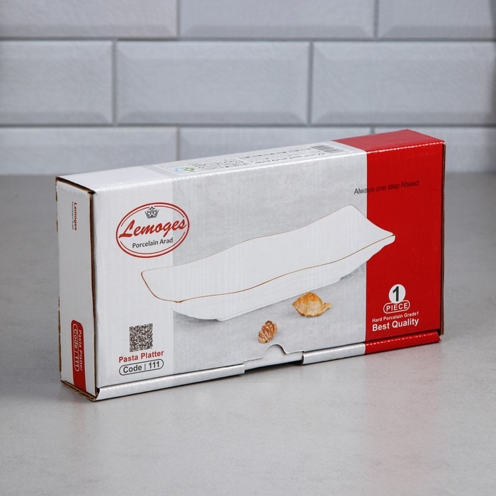 Тарелка для пасты «Макароны», 800 мл, фарфор, Иран Тарелка для пасты «Макароны», 800 мл, фарфор, Иран