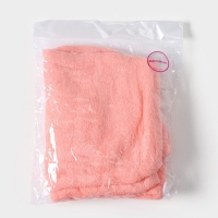 Чалма для сушки волос Доляна, микрофибра, с пуговкой, цвет розовый Чалма для сушки волос Доляна, микрофибра, с пуговкой, цвет розовый