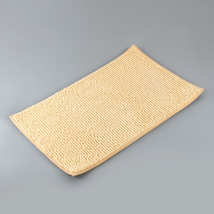 Набор ковриков для ванной и туалета Доляна «Букли», 2 шт, 40×50, 50×80 см цвет бежевый Набор ковриков для ванной и туалета Доляна «Букли», 2 шт, 40×50, 50×80 см цвет бежевый